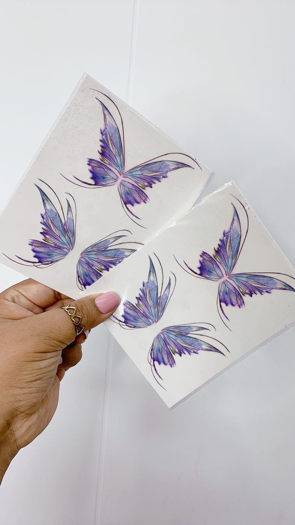 Sticker mariposa glitter