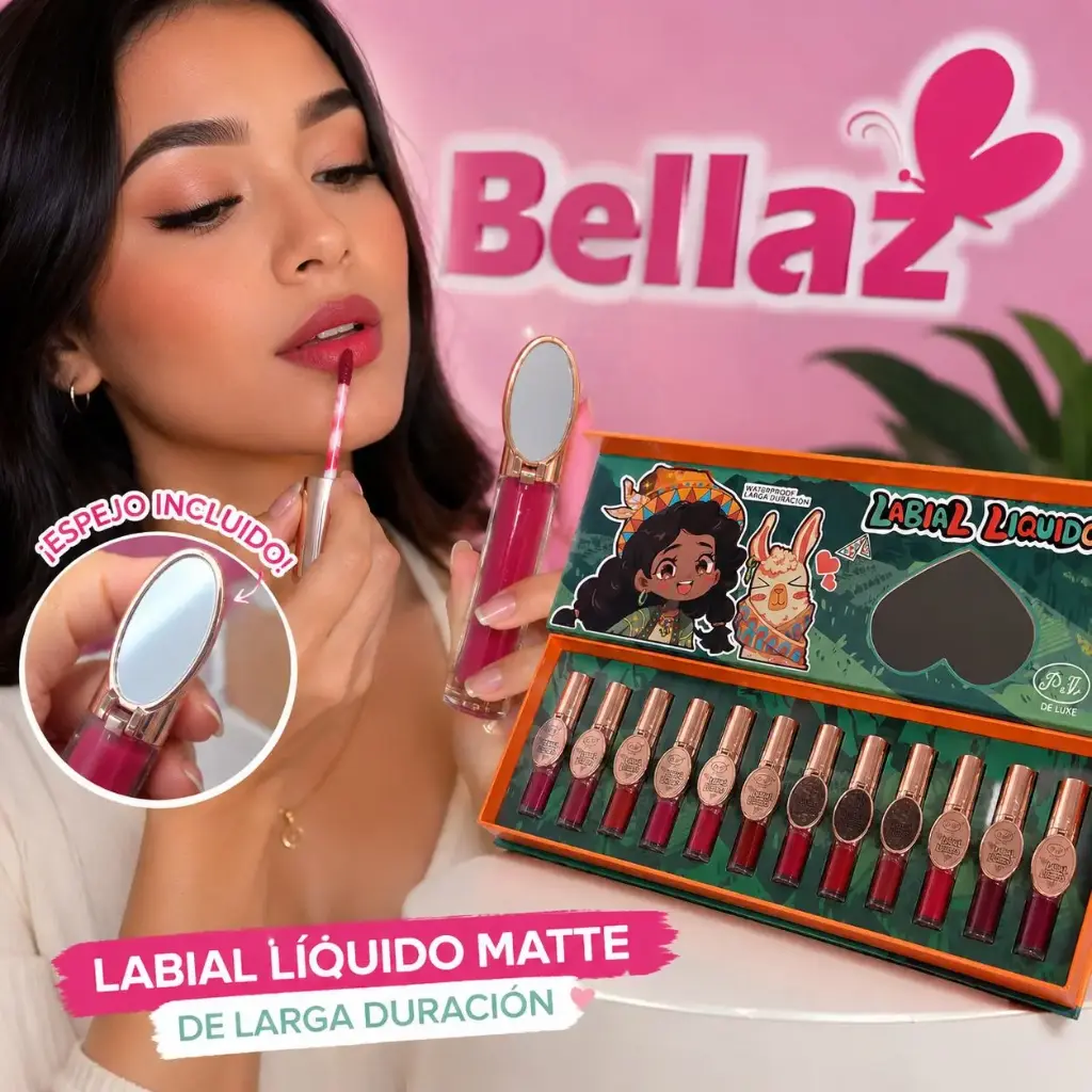Labial Liquido Matte + Espejo  PW-194