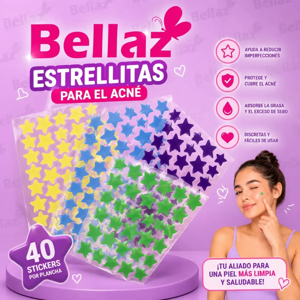Parche estrellitas anti acne
