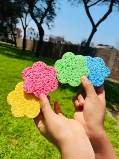 Esponja Exfoliadora Flor x2 