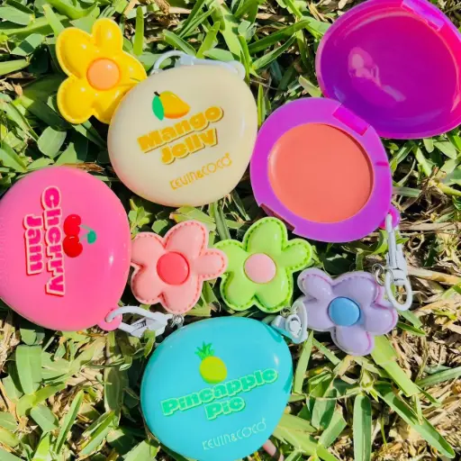 Rubor y labial crema llavero fruta -KC1007