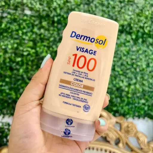 Bloqueador solar 100SPF - Dermosol Visage Color